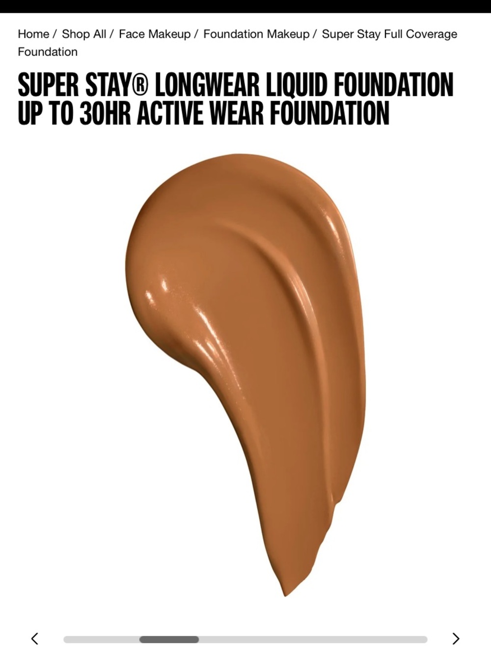 Maybelline superstay active wear foundation - Picture 3 of 3